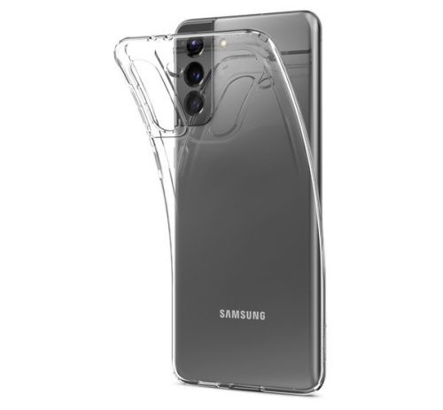 Spigen Crystal Flex Samsung G996 Galaxy S21+ tok, Crystal Clear, átlátszó