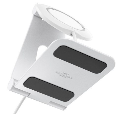 Spigen MagFit MagSafe töltőpad tartó állvány, fehér