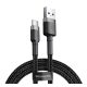 Baseus Cafule USB / USB-C töltő- és adatkábel, 1m, szürke-fekete