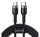 Baseus Cafule USB-C / USB-C töltő- és adatkábel, PD2.0, 2m, szürke/fekete