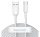 Baseus Simple Wisdom USB / USB-C töltő- és adatkábel, 1,5m, fehér (2db)