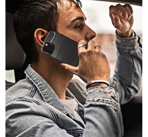 Forcell Carbon hátlap tok Samsung Galaxy A32 LTE, fekete