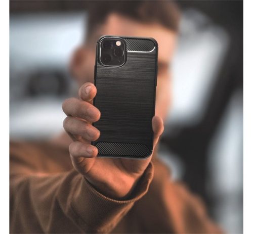 Forcell Carbon hátlap tok Samsung Galaxy A32 LTE, fekete
