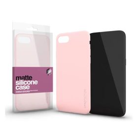   Xprotector Matte ultra vékony szilikon hátlap tok, Samsung Galaxy A22 5G, púder pink