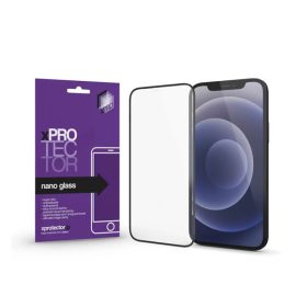   Apple iPhone 17E / 16E / 14 / 13 / 13 ProXprotector Nano Glass kijelzővédő fólia fekete kerettel