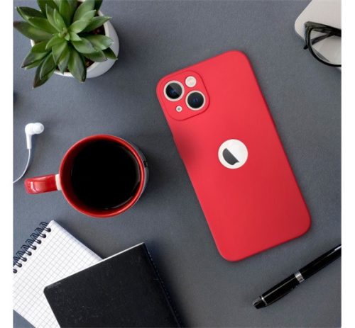 Forcell Soft Apple iPhone 13 Pro szilikon tok, piros