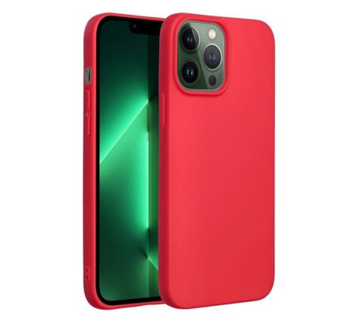 Forcell Soft Apple iPhone 13 Pro Max szilikon tok, piros