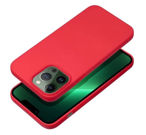 Forcell Soft Apple iPhone 13 Pro Max szilikon tok, piros