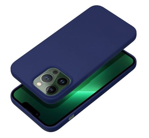 Forcell Soft Apple iPhone 13 Pro Max szilikon tok, sötét kék