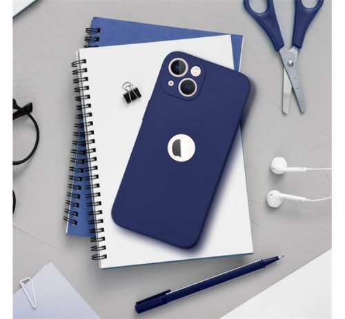 Forcell Soft Apple iPhone 13 Pro Max szilikon tok, sötét kék