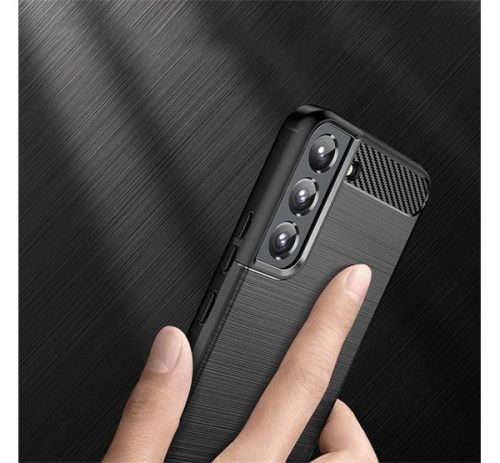 Forcell Carbon hátlap tok Samsung Galaxy S22+, fekete