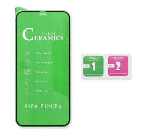 Samsung Galaxy S22+ Full Glue Ceramic hajlított tempered glass kijelzővédő üvegfólia, fekete