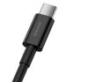 Baseus Superior USB-C gyorstöltő töltő- és adatkábel, 1m, fekete