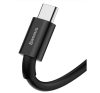 Baseus Superior USB-C gyorstöltő töltő- és adatkábel, 1m, fekete