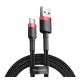 Baseus Cafule USB / USB-C gyorstöltő töltő- és adatkábel, 1m, piros-fekete