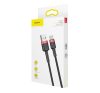 Baseus Cafule USB / USB-C gyorstöltő töltő- és adatkábel, 1m, piros-fekete