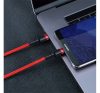 Baseus Cafule USB-C gyorstöltő töltő- és adatkábel, 2m, szürke-fekete