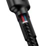 Baseus Cafule USB-C gyorstöltő töltő- és adatkábel, 2m, szürke-fekete