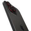Spigen Glas.tR EZ Fit Optik Pro Apple iPhone 14 Pro / 14 Pro Max / 15 Pro / 15 Pro Max / 16 Pro / 16 Pro Max / 17 Pro / 17 Pro Max, Tempered kameravédő fólia, fekete-piros (2db)
