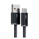 Baseus Dynamic USB / USB-C gyorstöltő töltő- és adatkábel, 100W, 1m, szürke