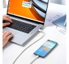 Baseus Dynamic USB / USB-C gyorstöltő töltő- és adatkábel, 100W, 1m, fehér