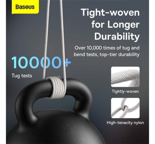 Baseus Dynamic USB / USB-C gyorstöltő töltő- és adatkábel, 100W, 1m, fehér