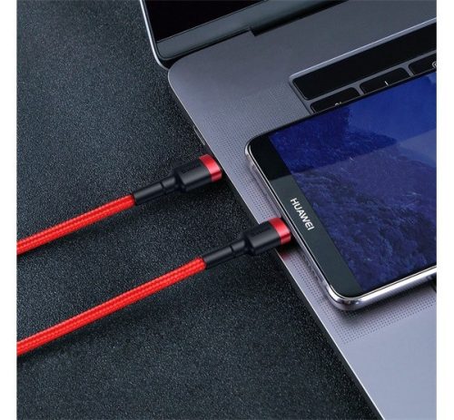 Baseus Cafule USB-C / USB-C töltő- és adatkábel, 60W, 1m, piros