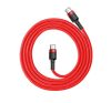 Baseus Cafule USB-C / USB-C töltő- és adatkábel, 60W, 1m, piros
