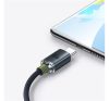 Baseus Crystal Shine USB / USB-C töltő- és adatkábel, 100W, 1,2m, Fekete