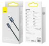 Baseus Crystal Shine USB / USB-C töltő- és adatkábel, 100W, 1,2m, Fekete