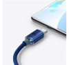 Baseus Crystal Shine USB / USB-C töltő- és adatkábel, 5A, 1,2m, kék