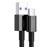 Baseus Superior USB / USB-C töltő- és adatkábel, 66W, 2m, fekete