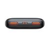 Baseus Bipow Pro Power bank / külső akkumulátor, 10000mAh, 2xUSB-A, USB-C, 22.5W, fekete