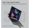 Nillkin Bumper Combo Apple iPad 10.2" billentyűzetes flip tok, fekete