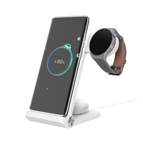   Nillkin PowerTrio 3in1 tripla vezeték nélküli töltő Samsung Watch okosórákhoz, fehér