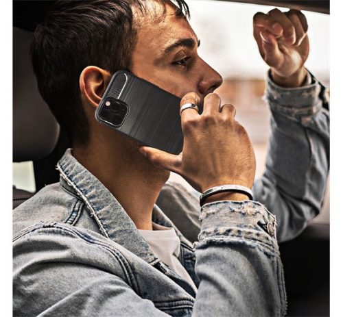 Forcell Carbon hátlap tok Samsung Galaxy S23 Plus, fekete