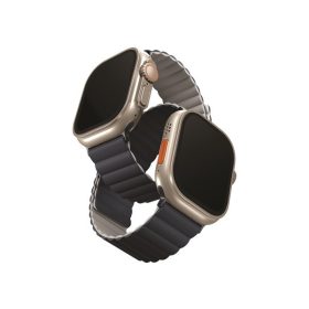   Uniq Revix mágneses szilikon szíj Apple Watch 42/44/45/49mm, kék/szürke