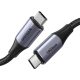 Ugreen US355 USB-C / USB-C gyorstöltő- és adatkábel, 100W, 1m, fekete