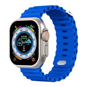   Phoner River Apple Watch 41/40/38 mm szilikon szíj, királykék