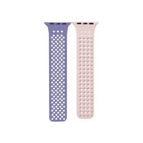   Phoner Spike Apple Watch szilikon szíj, 38/40/41mm, levendula/homok
