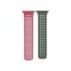 Phoner Spike Apple Watch szilikon szíj, 38/40/41mm, rószaszín/zöld