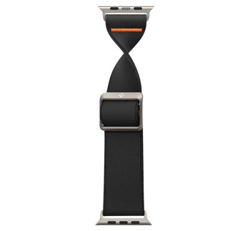 Spigen Lite Fit Ultra Apple Watch Ultra 3 / 2 / 1 49mm / 10 /  9 / 8 / 7 45mm / SE / 6 / 5 / 4 44mm / 3 / 2 / 1 42mm szövet szíj, fekete