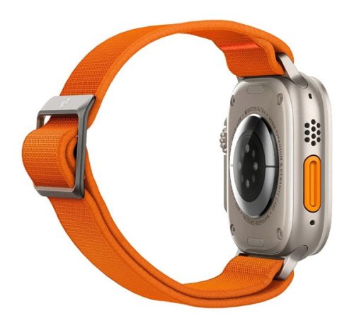 Spigen Lite Fit Ultra Apple Watch Ultra 3 / 2 / 1 49mm / 10 /  9 / 8 / 7 45mm / SE / 6 / 5 / 4 44mm / 3 / 2 / 1 42mm szövet szíj, narancs