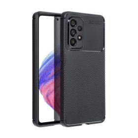   Forcell Carbon Premium Samsung Galaxy A52 5G / A52 LTE ( 4G ) / A52S karbon mintás szilikon tok, fekete