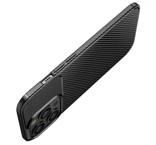 Forcell Carbon Premium Samsung Galaxy A52 5G / A52 LTE ( 4G ) / A52S karbon mintás szilikon tok, fekete
