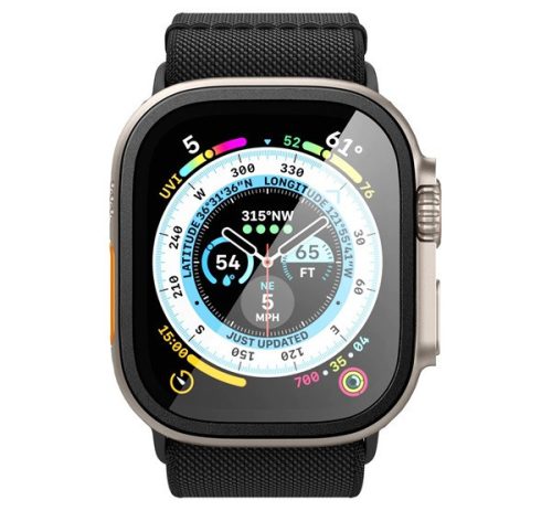Spigen Glas.tR SLIM Pro Apple Watch Ultra 2 / 1 49mm tempered kijelzővédő fólia, fekete
