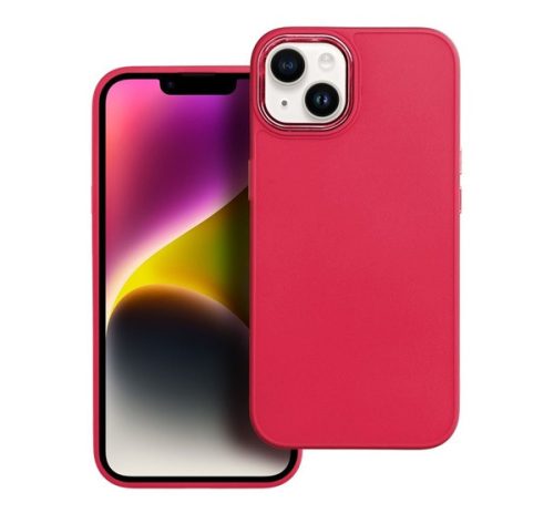 Frame Samsung Galaxy A14 4G/A14 5G  közepesen ütésálló tok kameravédő kerettel, magenta