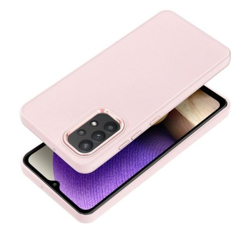 Frame Samsung Galaxy A32 LTE ( 4G ) közepesen ütésálló tok kameravédő kerettel, rózsaszín