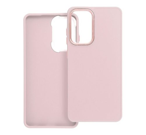 Frame Samsung Galaxy A52 5G/A52 LTE ( 4G )/A52s 5G közepesen ütésálló tok kameravédő kerettel, rózsaszín