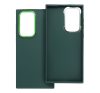 Frame Samsung Galaxy S22 Ultra közepesen ütésálló tok kameravédő kerettel, zöld